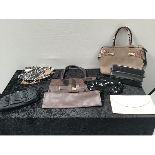 66 - LARGE QTY OF LADIES HANDBAGS ETC