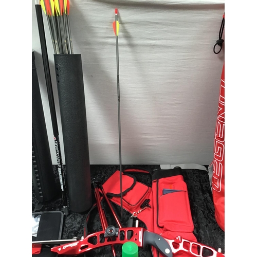 67 - 2 X LEGEND ARCHERY RUCKSACKS AND CONTENTS