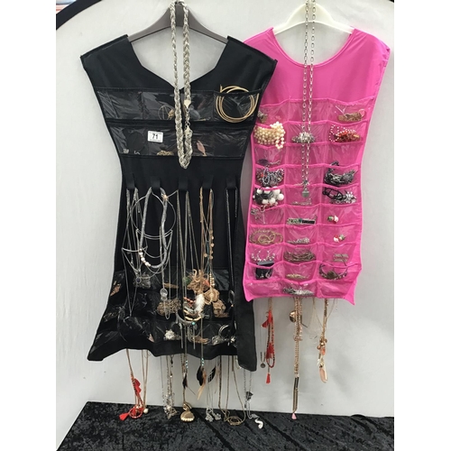 71 - QTY OF COSTUME JEWELLERY