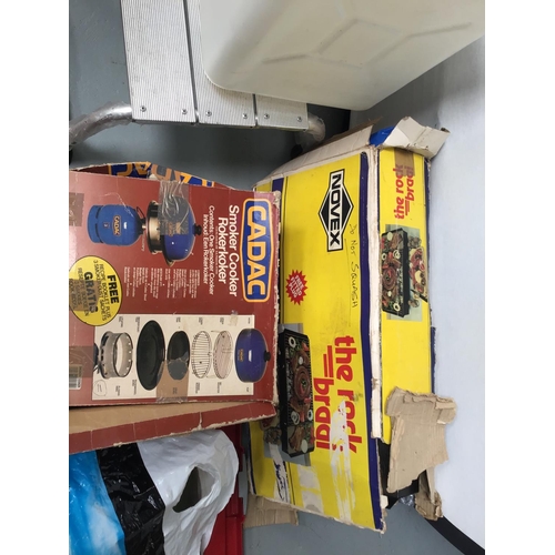 74 - LARGE QTY OF CAMPNG & CARAVAN EQUIPMENT TO INCLUDE 2 TENTS, DRIVEAWAY AWNING GAZEBO'S WINDBREAKS, ST... 