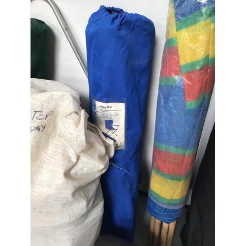 74 - LARGE QTY OF CAMPNG & CARAVAN EQUIPMENT TO INCLUDE 2 TENTS, DRIVEAWAY AWNING GAZEBO'S WINDBREAKS, ST... 
