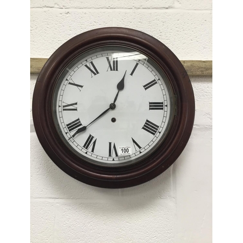 100 - VICTORIAN SCHOOL CLOCK