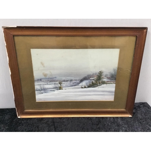 119 - QTY OF VINTAGE AND VICTORIAN PICTURES TO INCLUDE SUBJECTS OF DOGS, WINTER SCENES ETC