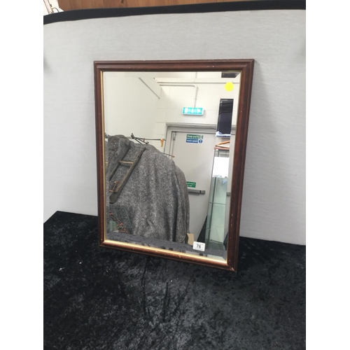76 - MODERN FRAMED WALL MIRROR - 20