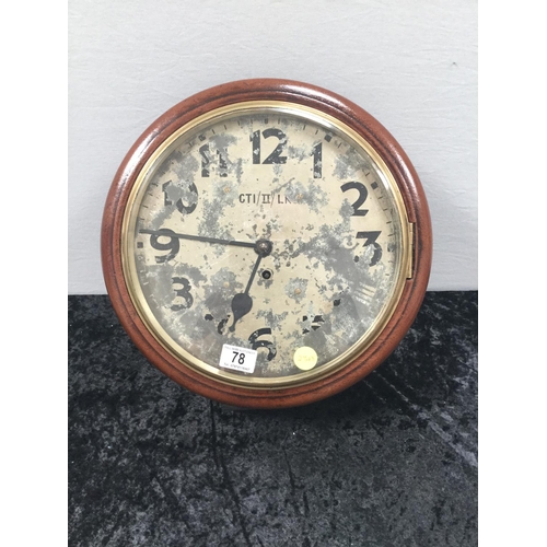 78 - VICTORIAN RAILWAY LNER FUSSEE CLOCK