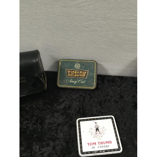 87 - QTY OF MINATURE BOTTLES, VINTAGE CAMERA, CARD GAME, STUDS, WATCH ETC