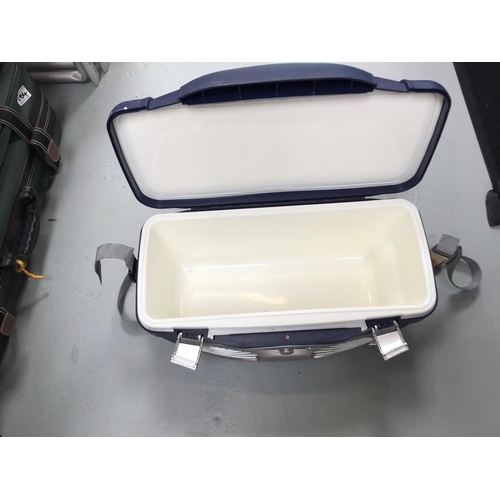 183 - 4 BOXES OF ODDS TO INCLUDE SECURITY LIGHT TOOL BOX WITH RADIO