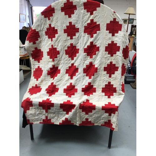 187 - VINTAGE PATCHWORK BEDSPREAD