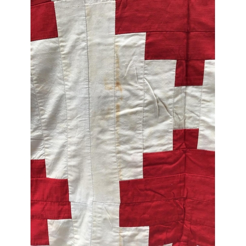 187 - VINTAGE PATCHWORK BEDSPREAD