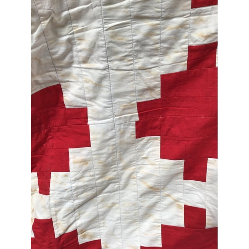 187 - VINTAGE PATCHWORK BEDSPREAD