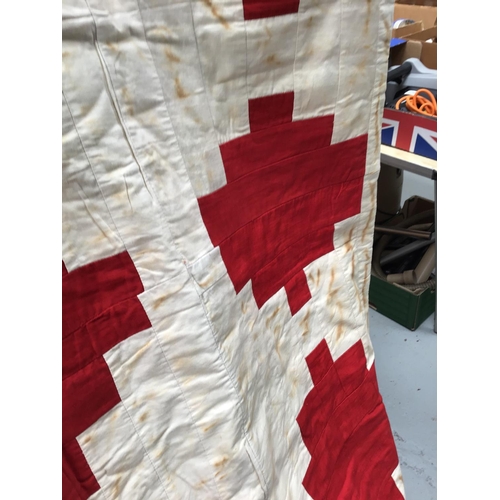 187 - VINTAGE PATCHWORK BEDSPREAD