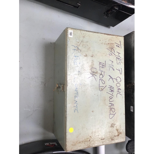 189 - 3 METAL CHESTS