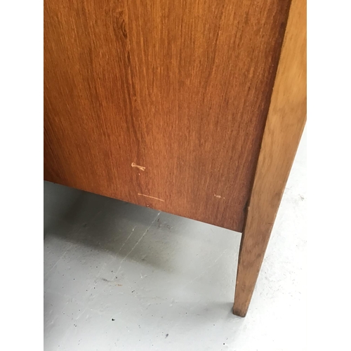 192 - TEAK 3 DRAWER 2 DOOR DRESSING TABLE INCL MIRROR 
56