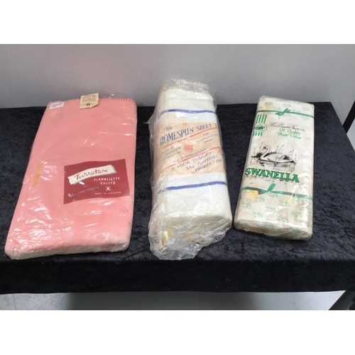 193 - 3 VINTAGE SHEET SETS STILL IN ORIGINAL WRAPPERS