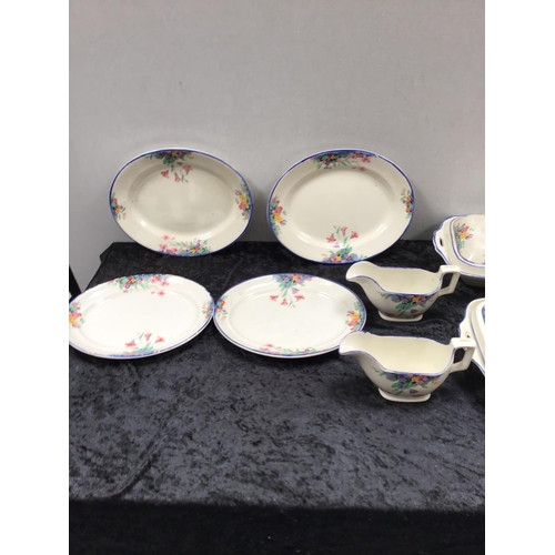 200 - PART DINNER SERVICE TO INCLUDE TUREENS, GRAVY BOATS PLATES ETC