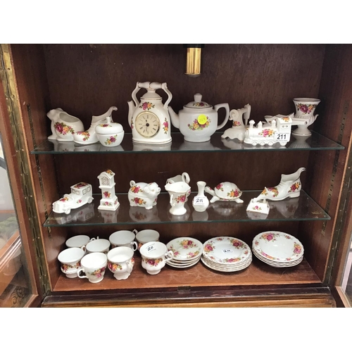 211 - QTY OF COTTAGE ROSE & ROSE GARDEN CHINA