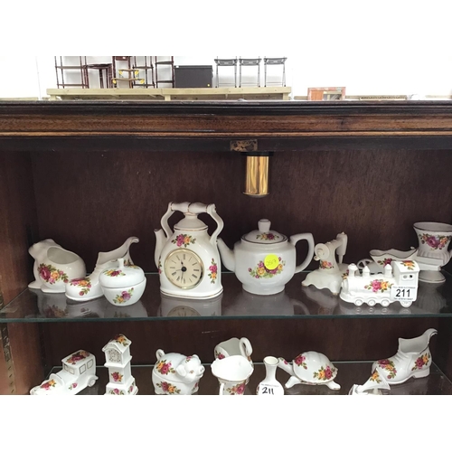 211 - QTY OF COTTAGE ROSE & ROSE GARDEN CHINA