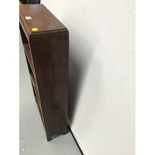 215 - VINTAGE OAK OPEN BOOKCASE 
18