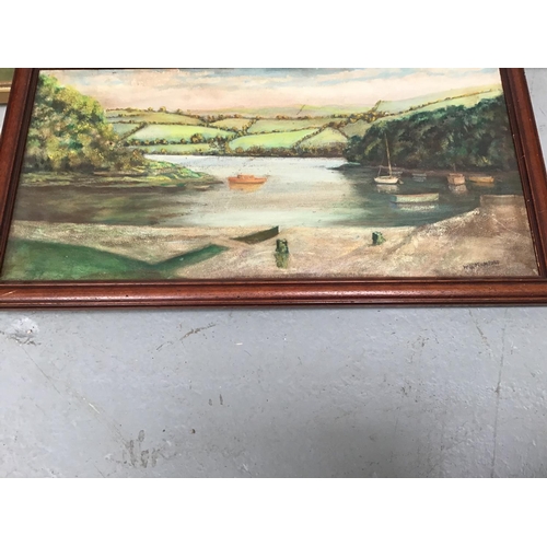217 - QTY OF FRAMED MODERN OILS ON CANVAS AND OILS ON BOARD PICTURES