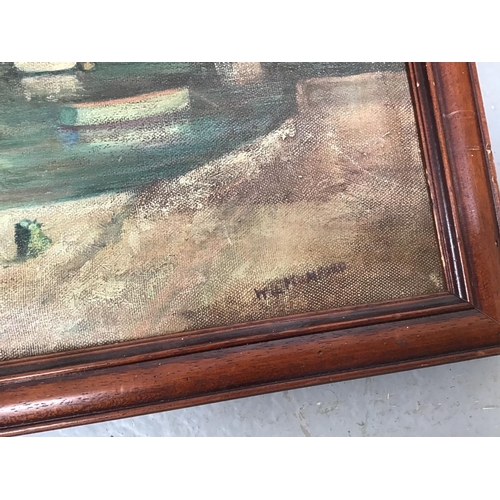 217 - QTY OF FRAMED MODERN OILS ON CANVAS AND OILS ON BOARD PICTURES