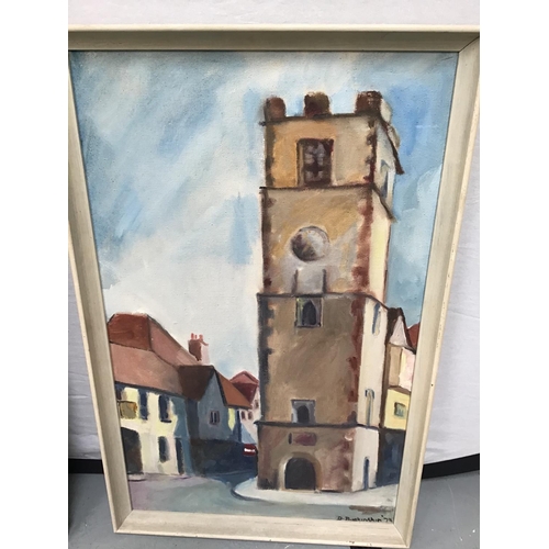 217 - QTY OF FRAMED MODERN OILS ON CANVAS AND OILS ON BOARD PICTURES
