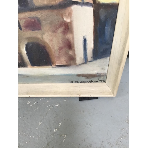 217 - QTY OF FRAMED MODERN OILS ON CANVAS AND OILS ON BOARD PICTURES