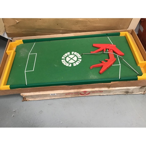 222 - QTY OF VINTAGE GAMES INCLUDING REMOTE CONTROLL HELICOPTER, CROSSFIRE ETC