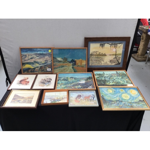 228 - QTY OF FRAMED PICTURES