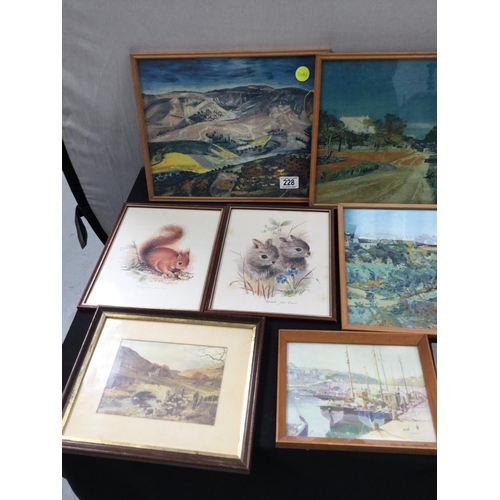 228 - QTY OF FRAMED PICTURES