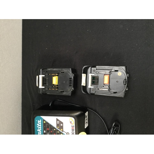 234 - MAKITA AND 3 RECHARGEABLE BATTERIES
