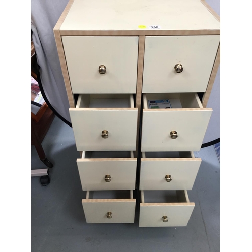 240 - MODERN 8 DRAWER CHEST - 21