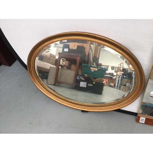 252 - QTY OF WALL MIRRORS
