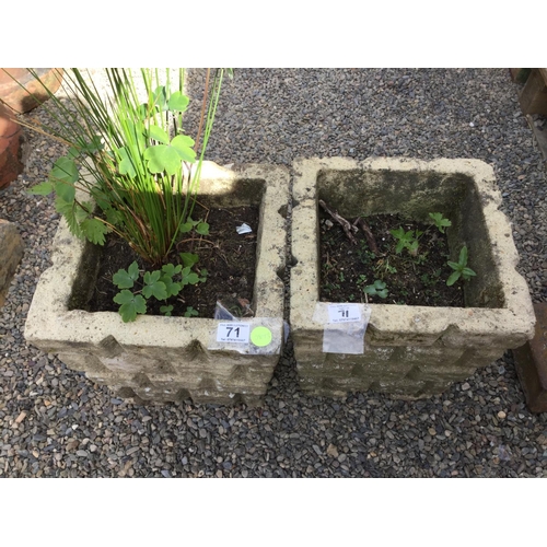 71 - PAIR OF GARDEN PLANTERS