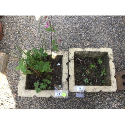 71 - PAIR OF GARDEN PLANTERS