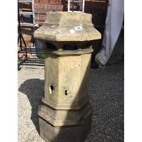 76 - VICTORIAN CHIMNEY POT A/F
H 33