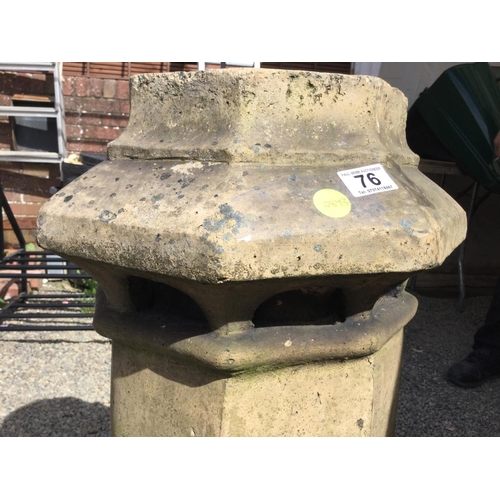 76 - VICTORIAN CHIMNEY POT A/F
H 33