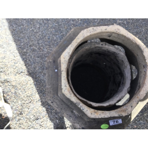 76 - VICTORIAN CHIMNEY POT A/F
H 33