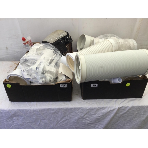 106 - 2 BOXES OF PLUMBING ACCESSORIES