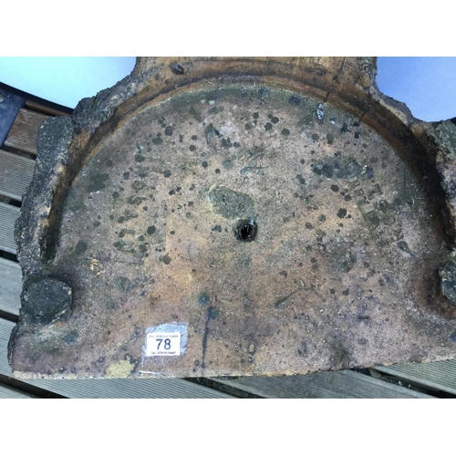 78 - KITSON DENBY DALE ORNATE GARDEN TREE TRUNK SEAT