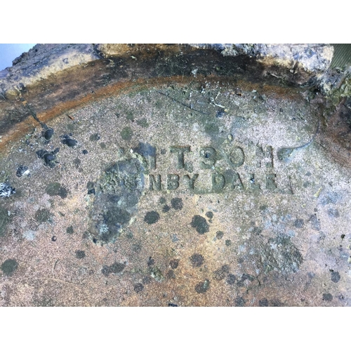 78 - KITSON DENBY DALE ORNATE GARDEN TREE TRUNK SEAT