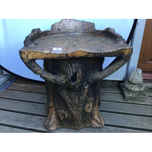 78 - KITSON DENBY DALE ORNATE GARDEN TREE TRUNK SEAT