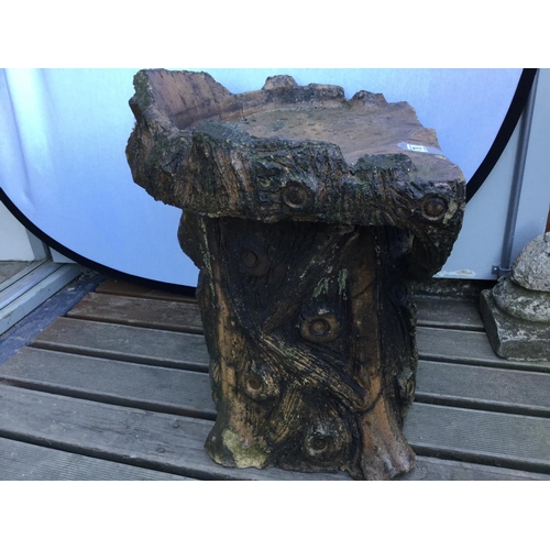 78 - KITSON DENBY DALE ORNATE GARDEN TREE TRUNK SEAT