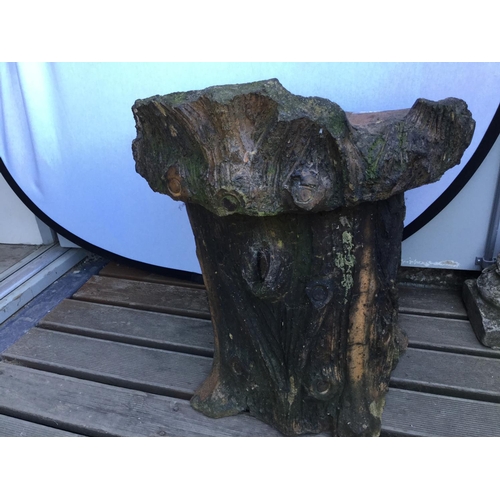 78 - KITSON DENBY DALE ORNATE GARDEN TREE TRUNK SEAT