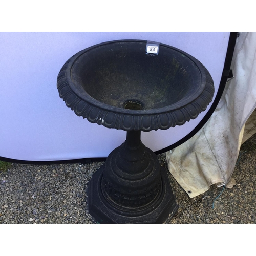 84 - CAST IRON PEDESTAL PLANTER
H 30