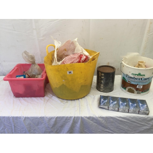 98 - 2 TUBS OF HARDWARE