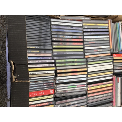 112 - 3 BOXES OF CD'S AND DVD'S ETC