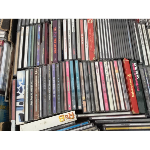 112 - 3 BOXES OF CD'S AND DVD'S ETC