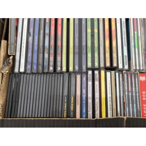 112 - 3 BOXES OF CD'S AND DVD'S ETC