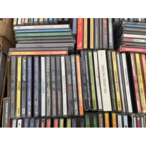112 - 3 BOXES OF CD'S AND DVD'S ETC