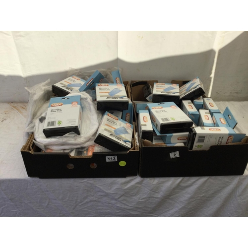 113 - 2 BOXES OF VAX MICROFIBER WAND PADS ETC